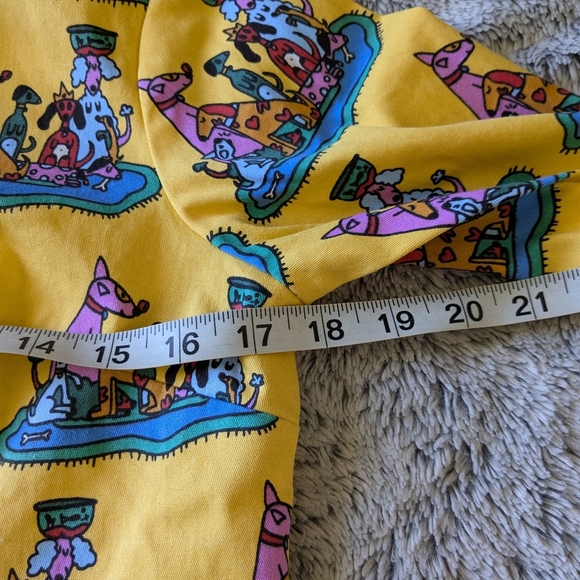 Nooworks Jacket Dog Party Moto Full Zip Small Yellow - Picture 6 of 8